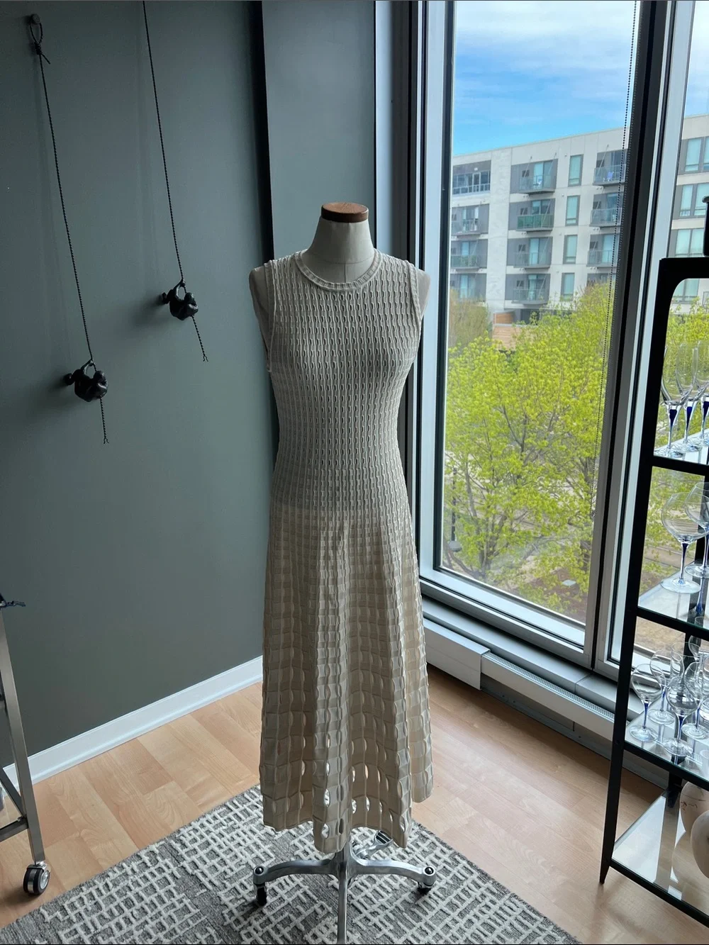 New SIMKHAI Zelma Eyelet Cutout Maxi Dress Size Small - Picture 2 of 12